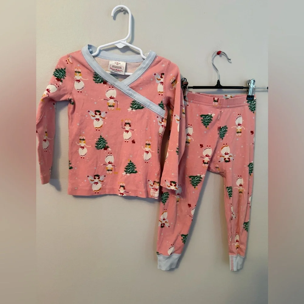 Hanna Andersson Pink Christmas Angel Pajamas